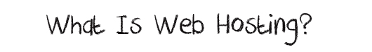 what is web hosting