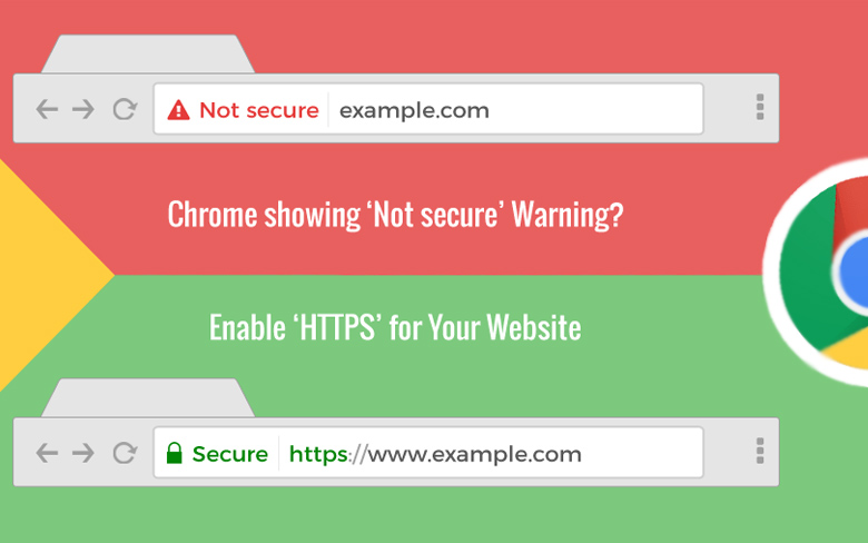 Chrome SSL warning
